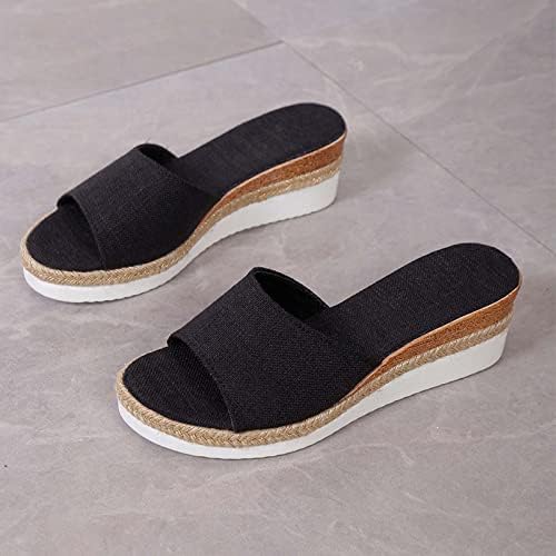RBCulf Womens Wedge Sandale Indoor Soft Comfort Platform Papuče Sandale Flip Flops Plaža Slip na