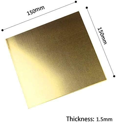 HUILUN Mesingani Lim 99,9% metalna ploča od čistog bakra Aluminijumska ploča, Debljina: mesingane ploče od 1,5 mm