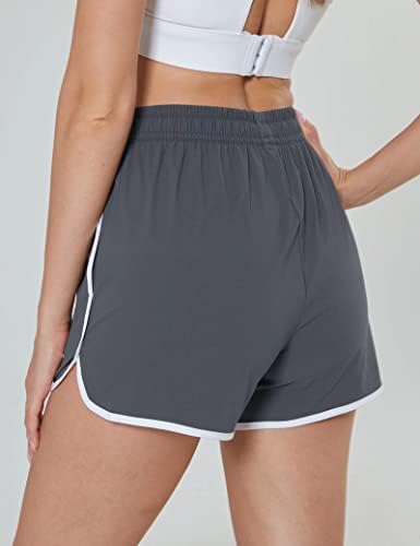Magcomsen ženske kratke hlače Pješačke atletske kratke hlače 2 džepova Brzo suho vanjsko ljeto trčanje joga