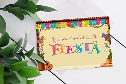 Kolekcija kamene kuće Fiesta pozivnice - 25 Fiesta Party poziva sa kovertama - USA - MEXICAN, CINCO DE