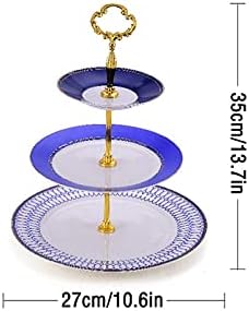 Stalak za torte Cupcake stalci plavi uzorak stalak za torte Kreativni keramički stol za deserte stalak za