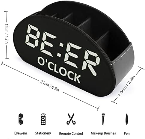Love Beer O'clock držač za daljinsko upravljanje PU kožna TV daljinska kutija za odlaganje