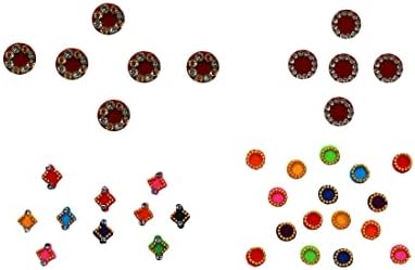 Aditri stvaranje Bindi paket od 4 šareni kristalni Indijski Bindis za forhead dizajner Bindi face Jewels