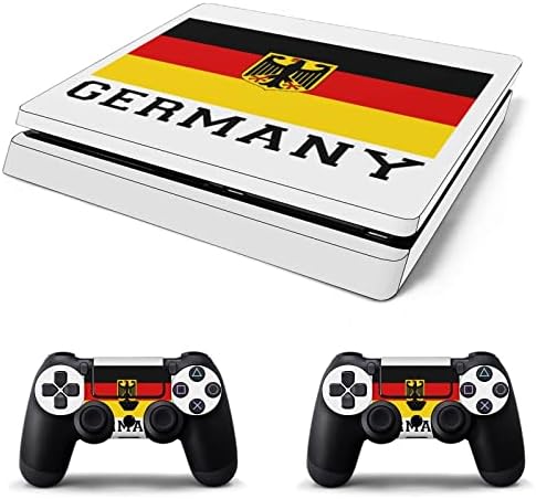 Koža naljepnica Njemačke zastave za PS-4 Slim konzolu i kontroler Full Wrap skin Protector Cover kompatibilan