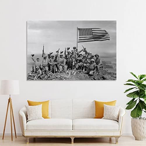 Bitka za Iwo Jima，američka zastava na Iwo Jima，inspirativni spomen-umjetnički Posteri iz Drugog svjetskog