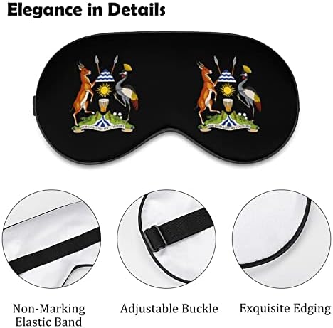 Oružje o kaputu od Ugande meka maska ​​za oči s podesivim laganim svjetovnim očima za spavanje