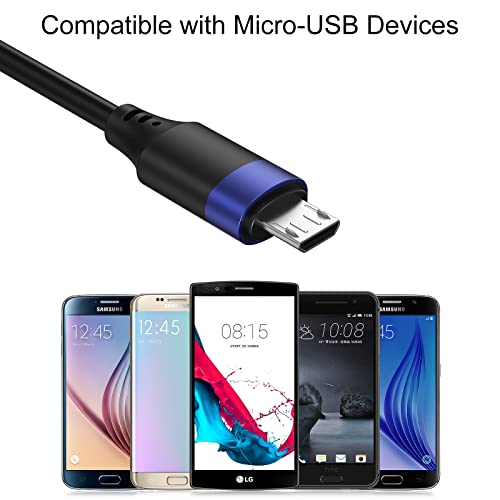 Kratki Micro USB kabl, 7 inčni 3 pakovanje Android punjač, ​​izdržljiv sinkronizacija i brzi punjački