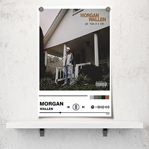 Morgan Wallen Poster Morgan Wallen Canvas Zidni umjetnički Muzički album Ispiširanje slika Morgan Poster