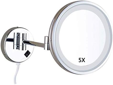 Zaahh toaletno ogledalo, ogledalo za šminkanje toaletno ogledalo zidni nosač LED osvijetljeno