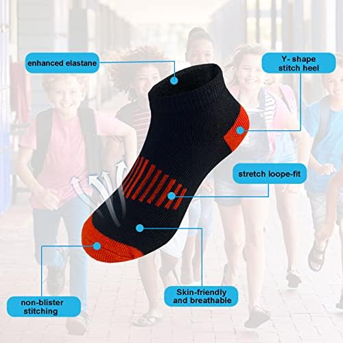 Tsmollyu Čarape Za Dječake 24 Para Polu-Obložene Čarape Sa Niskim Rezom Gležanj Atletske Pamučne Čarape Za Malu