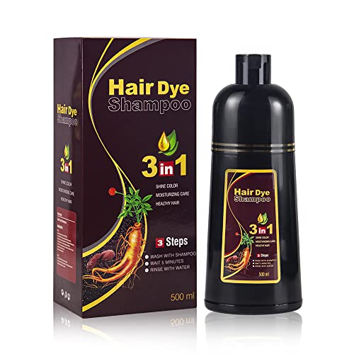 BELEZALIB MEIDU Instant Hair Color šampon Chestnut Brown Hair Dye šampon za žene & muškarci 3 u 1 - biljni