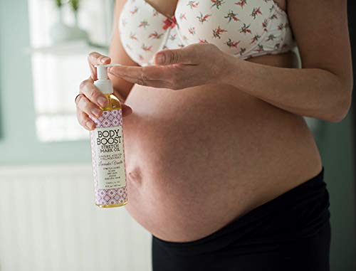 Body Boost lavanda vanilija ulje za strije 8oz-popravite strije i ožiljke - sigurno za trudnoću i njegu-Vegan