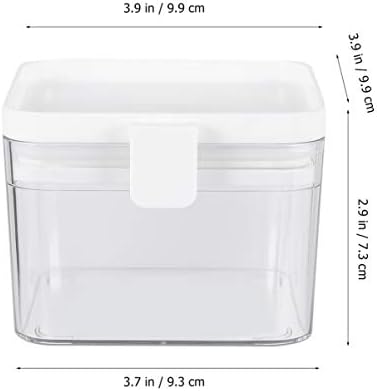 UPKOCH Sifter Clear Can Home žitarice s brašno kontejneri za pečenje šećer Ml zapečaćen hermetički
