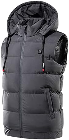 Ymosrh muški kaputi i jakne veliki visoki punjenje toplinsko grijanje Smart Vest rame kaput topli gornji kaputi