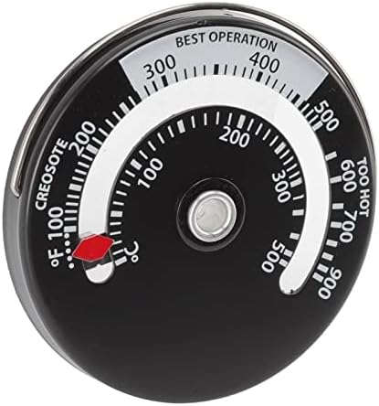 Termometar peći Omabeta, prijenosni okrugli mjerač Temperature kamina za dom