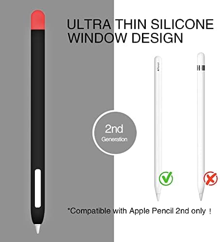 Kompatibilan sa jabukom za olovku za olovku: rukav za Apple olovku 2. generacijski slučaj | Koža za prikrivanje
