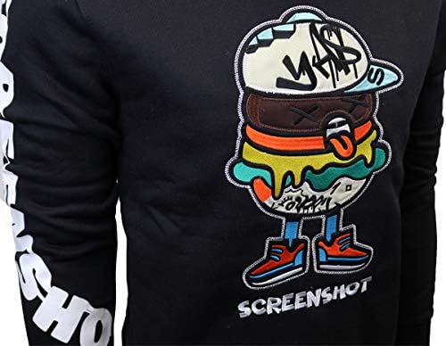 Snimka zaslona Muški urban Hip Hop Premium Fleece Hoodie - Moderni pulover NYC Street Modni