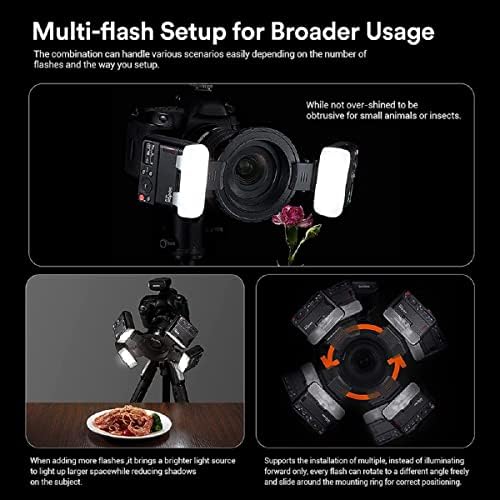 Godox Mf12-K2 Macro Flash 12w komplet sa dvostrukim svjetlom, 2.4 G bežično upravljačko svjetlo za makro snimanje