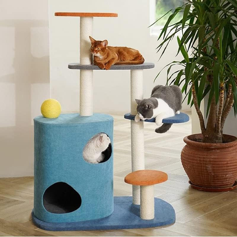 GRETD Cat kuća na drvetu Condo namještaj za mačke penjački toranj za mačke višeslojni sa grebanjem čvrstog