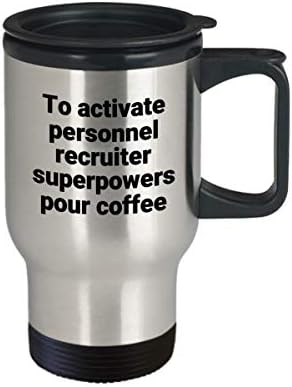 PUSHONEL Rekutna putna krigla - smiješna sarkastična nehrđajućeg čelika Novost superpower ideja za kavu