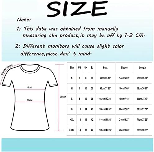 Nokmopo Radne majice za žene Business Casual Creative Print V-izrez Petal Majica kratkih rukava