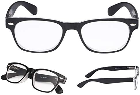 Naočale za čitanje 5 parova Plastična retro kvadratna svjetla naočale za žene