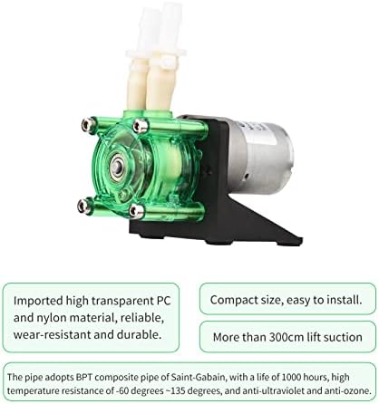 HUIOP peristaltičke pumpe, DC 24V Dozirna pumpa Peristaltička pumpa Mini pumpa za tečnost za