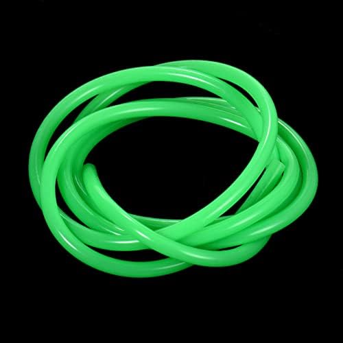 Xixian silikonske cijevi, zelena silikonska cijev od silikonske gumene cijevi fleksibilna cijev cijevi cijevi za cijev za prenos pumpe za prenos hrane za prevoz hrane, 2 mm ID x 4mm od 1 metar