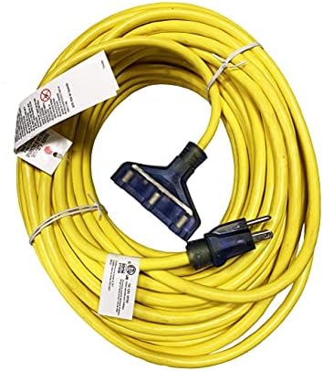 Zeluga 12/3 SJTW Extension Cord sa osvijetljenim krajem, žutim