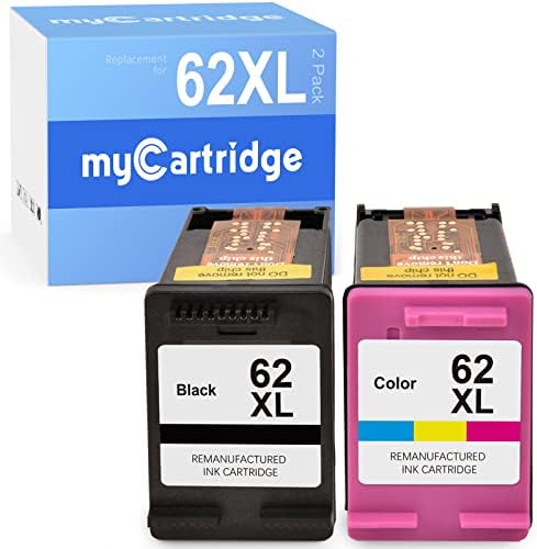 Mycartridge 62 prerađena zamjena kertridža s tintom za HP 62 62XL upotreba sa Envy 7640 5660 5540 7645