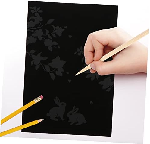 Tofficu Scratch Slikarstvo Ogrebovanje slikanje za djecu ogrebotina slikanje papir ogrebotina papirnog umjetničkog