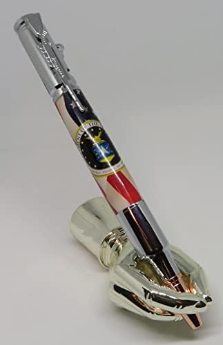 gt-Keen ručno izrađena ručno izrađena svemirska sila hromirana olovka za patrone od metaka 30 kalibra