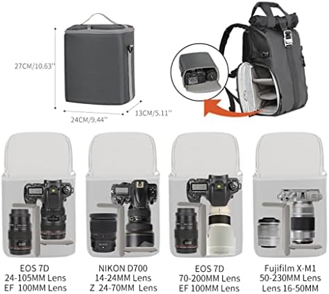 EYHLKM DSLR ruksak Roltop pretinac za Laptop sa brzim pristupom vodootporna torba za kamere