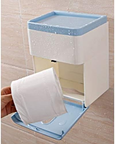 Jydqm moderni kvadratni plastični papirni držač za maramice za lice za kupaonske toaletne ploče, komode