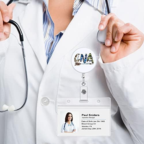 Kolut za značku uvlačenje slatka CNA medicinska sestra ime značka kolut poklon za doktora medicinske
