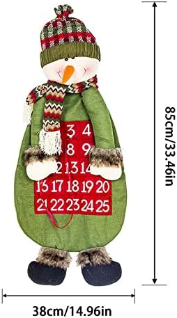 MRXFN Božić ukras početni Ornament Božić Doll kalendar Cartoon Doll kalendar Božić snjegović Doll dekoracije