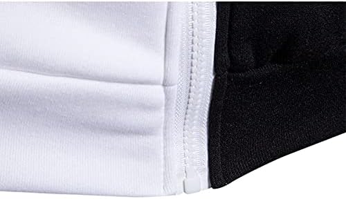 XZHDD Mens full - Zip Casual hooded Shirts-šivenje Collision Color Fleece modni Hoodies dukserica sa patentnim