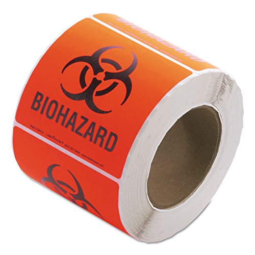 Labelmaster h-BBLR oznaka za Biohazard, 4 x 4