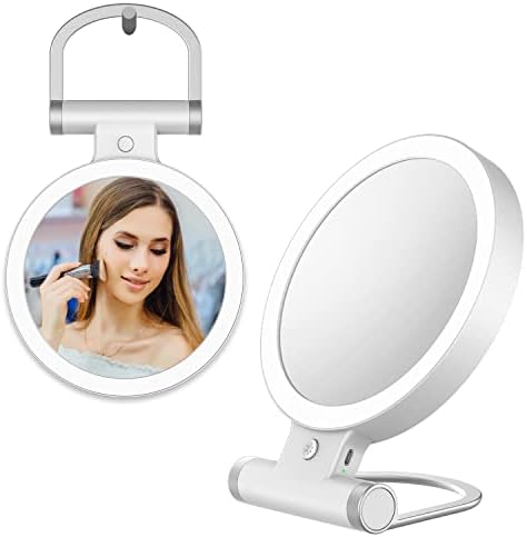 BAOZNUH toaletno ogledalo sa svetlima 3 boje, ogledalo za šminkanje, osvetljeno ogledalo za šminkanje