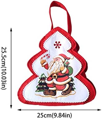 Ukrasi Božićne male kreativne ukrase Privjesak Viseći kućni dekor Santa tkanina Prijenosna bombonska torba