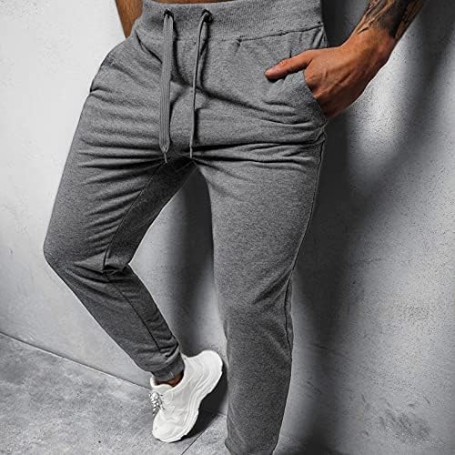 Muške šarene pantalone Muške hip hop hlače Ležerne prilike pune boje čipke za gušicu sa vježbama sa džepnim sjajem