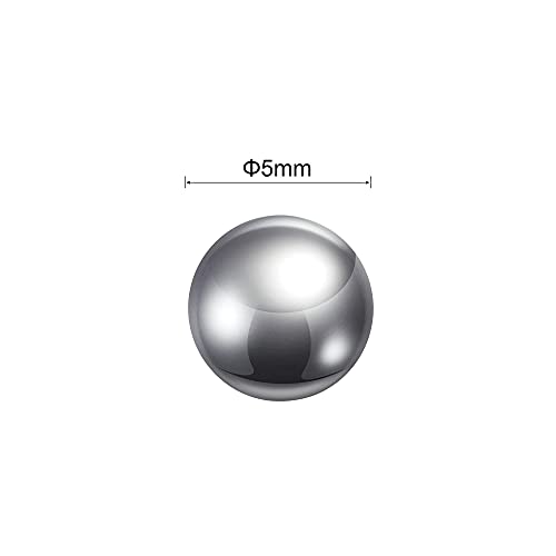 Uxcell 200kom 5mm 316L noseće kugle od nerđajućeg čelika G100 Precision