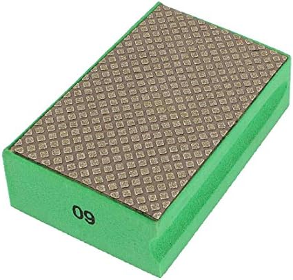 X-DREE pjenasto brušenje suhi dijamantski ručni jastučić za poliranje granulacija 60 zelena (Espuma de pulido