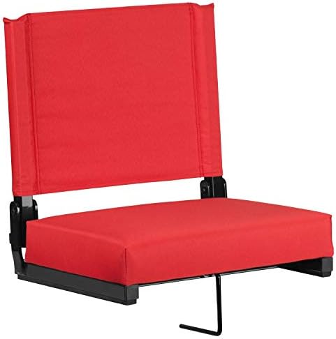 Flash namještaj Grandstand Comfort Seats by Flash-Red Stadium Chair-500 lb. Nominalna Sklopiva