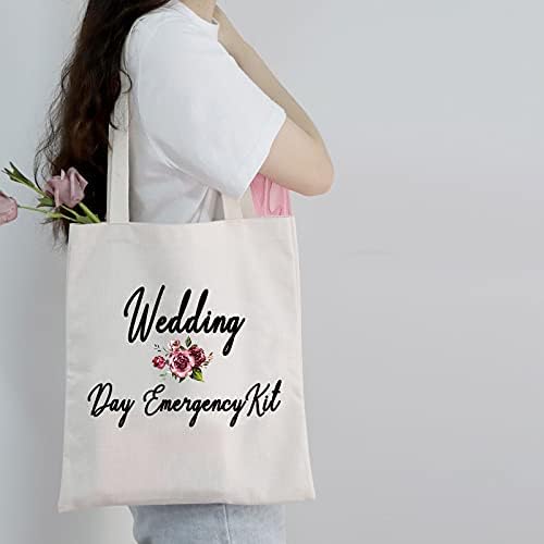 PXTIDY Bride Wedding Day hitni komplet za svadbeni tuš poklon za vjenčanje komplet za preživljavanje torba za šminkanje Bride to Be Gift