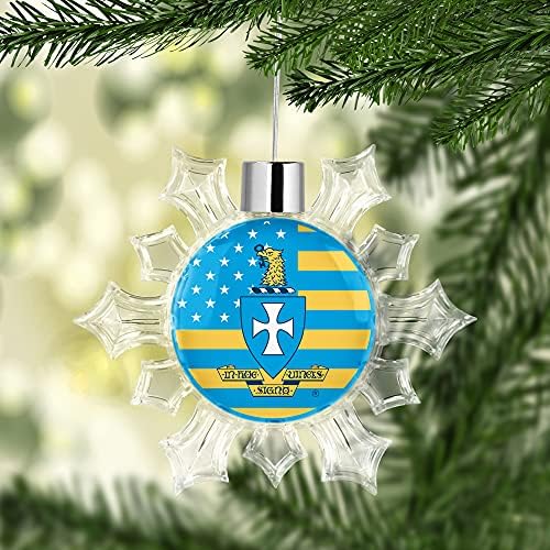 Sigma Chi Snowflake ukras za božićnu jelku ukras za uređenje kućnih praznika na drvetu