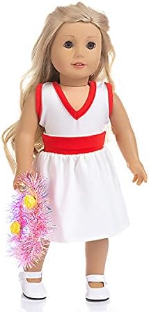 Funpa Doll Sportska odjeća Lijepa dekora Modna lutkarska odjeća sportska haljina za 18in lutke