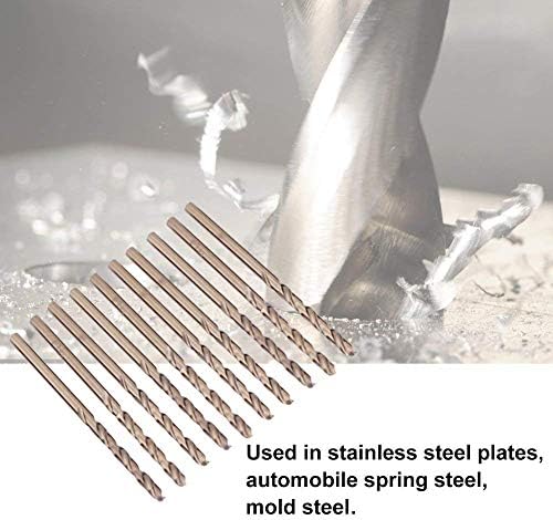 Zlyy HSS kobaltna burgija, burgije prečnika 1 mm, Tačka razdvajanja za bušenje metalni čelik aluminijum