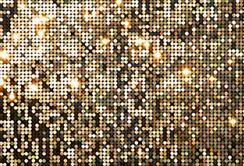 Yeele 15x10ft Disco Party Shining Gold Glitter Spots dekoracija Pozadina za djecu Djeca novorođena beba