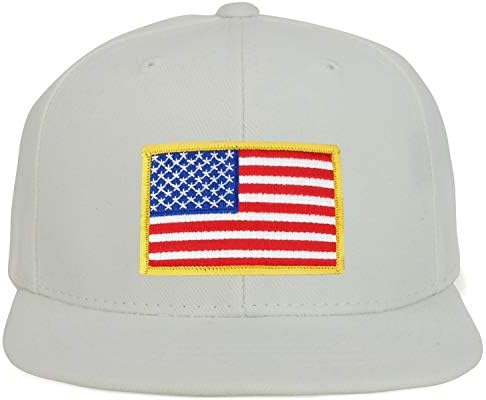 ArmyCrew Omladinska veličina Veličina Žuta američka zastava Patch ravni račun Snapback Baseball kapa